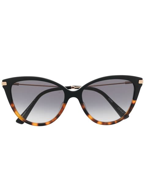 moschino 52mm studded cat eye sunglasses tortoise